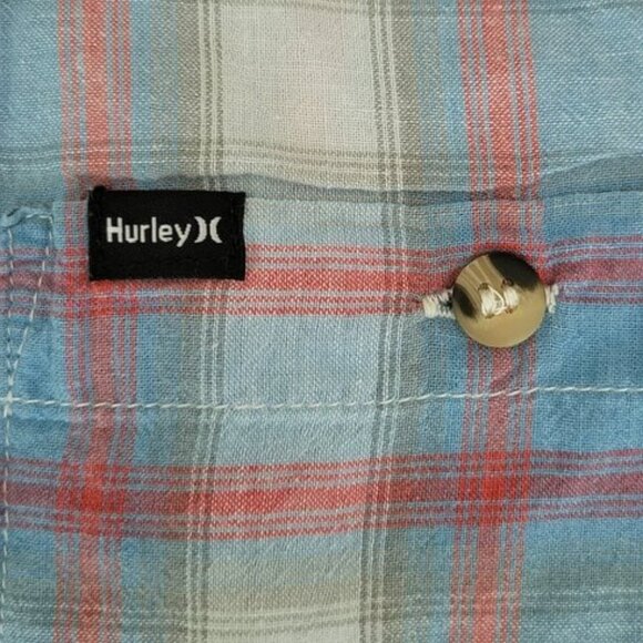 Hurley Wilson Ex-Boyfriend Plaid Button Down Shirt Women's Size XS - Picture 4 of 10